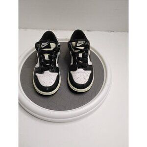 Nike Dunk Low Toddler Shoes Size 8C Black & White